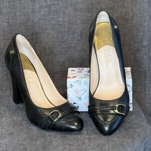 COLE HAAN NIKEAIR Black Leather Heels/Pumps Size 8B Style #D25714 Preowned-excel